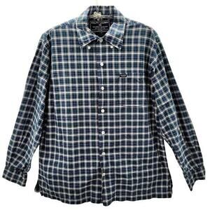 Ralph Lauren Sportsman Blue Watch Plaid Lang‎ Sleeve Men's Button Up Shirt